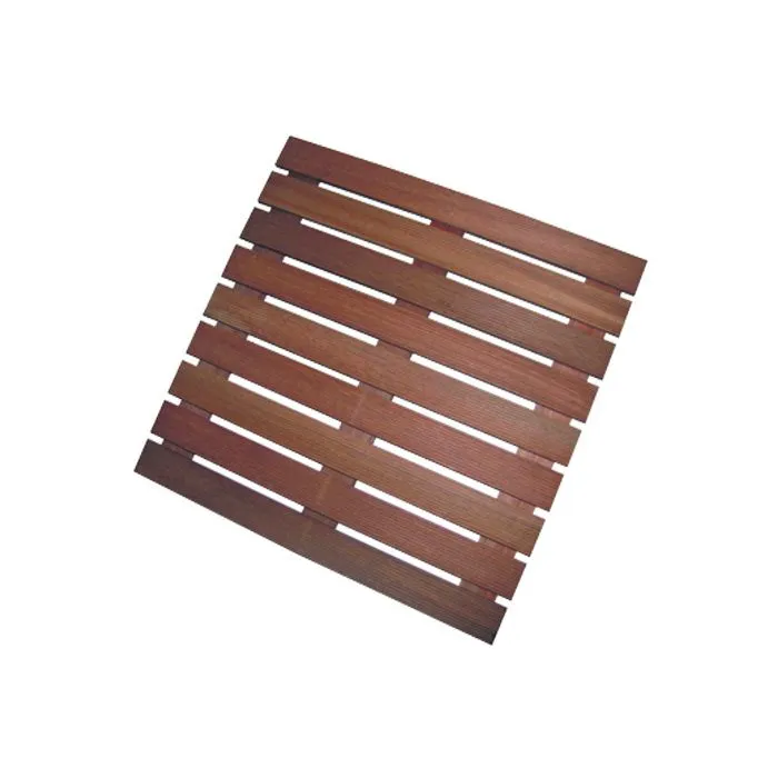 Decking tiles Bangkirai hardwood 50x50cm