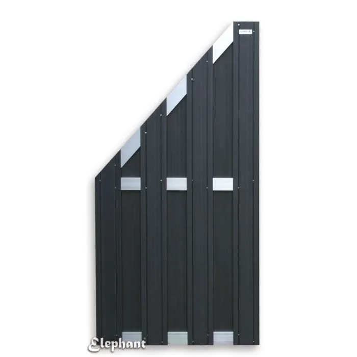 Fence panel WPC 180x180cm anthracite