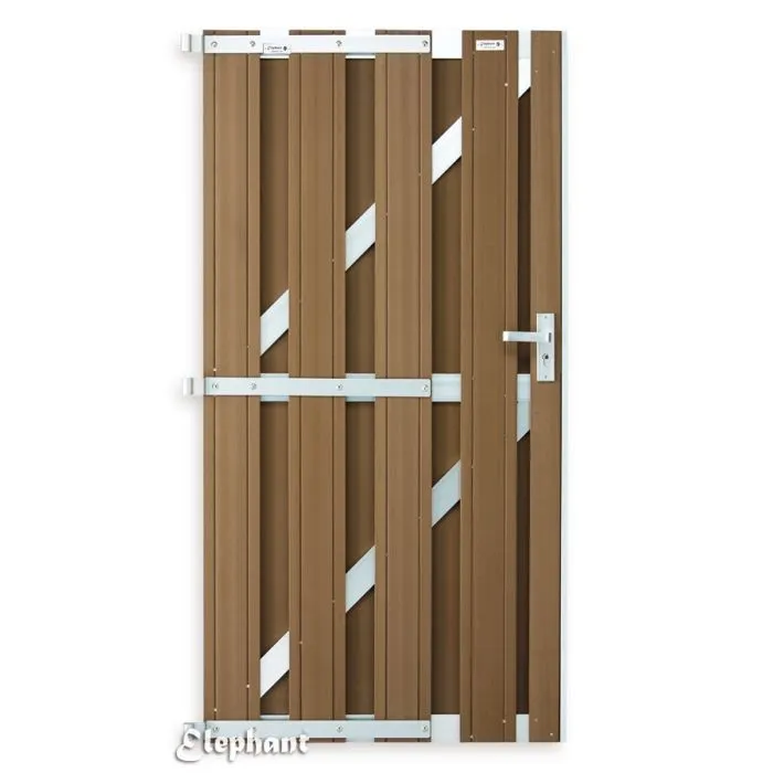 Fence panel WPC aluminum 180x180cm