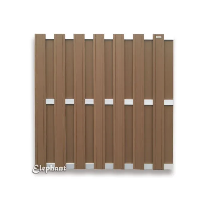 Fence panel WPC aluminum 180x180cm