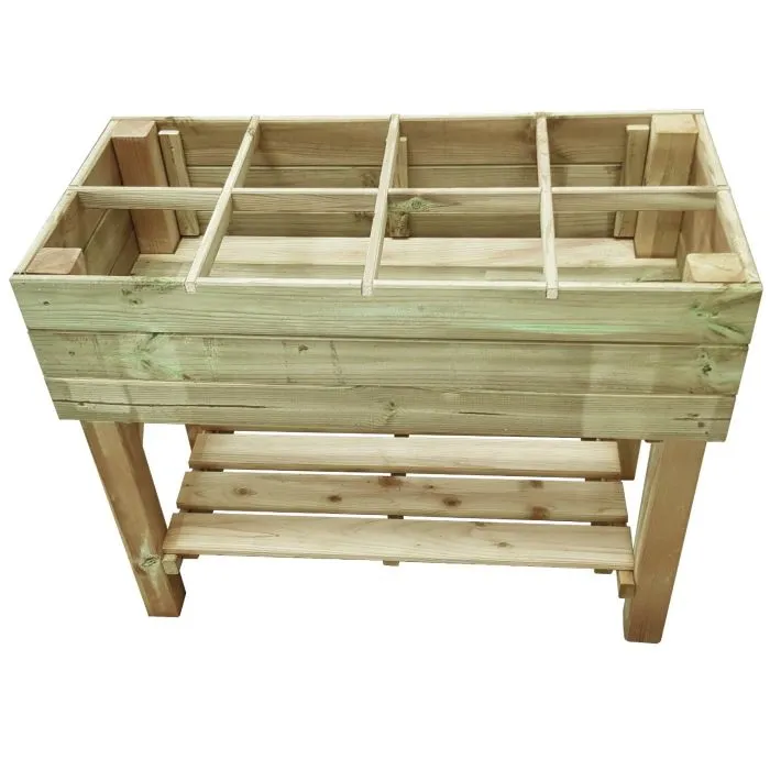 Raised garden bed table 100x50cm