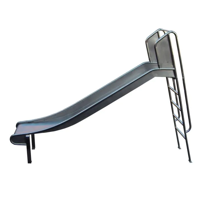 Playground slide stainless steel 150cm with ladder