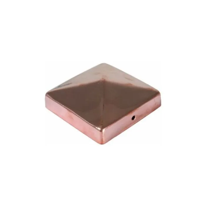 Post caps copper 91x91mm