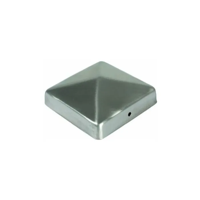 Post caps stainless steel 91x91mm