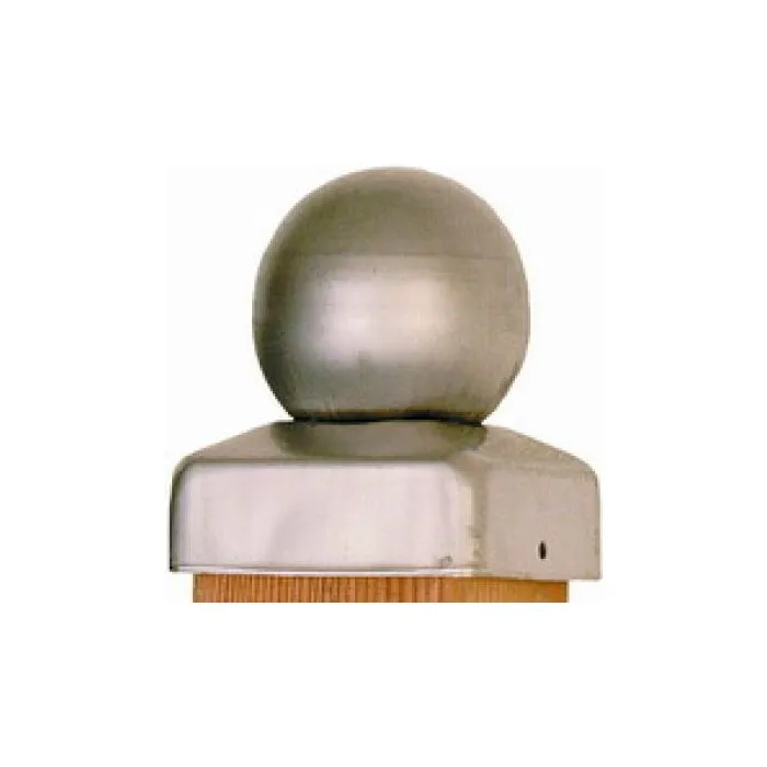 Post caps stainless steel ball 91x91mm
