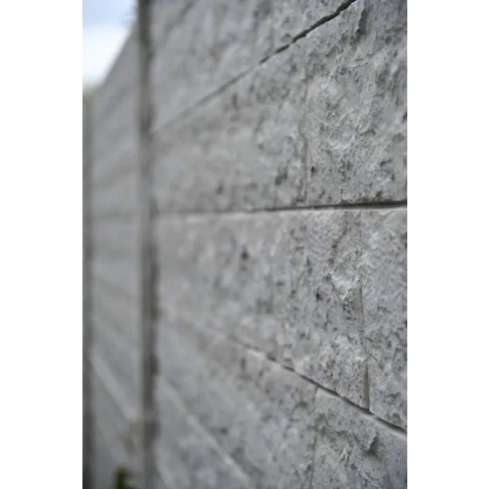 Concrete fence Rockstone 200x231cm double sided