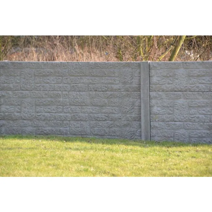 Concrete fence Brickstone double sided 200x231cm