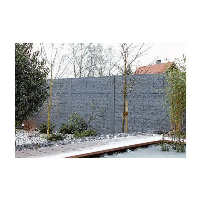 Concrete fence Rockstone 200x193cm double sided