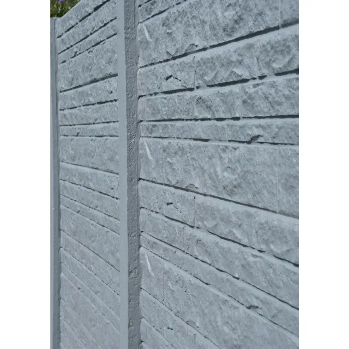 Concrete fence Fencestone 200x231cm double sided