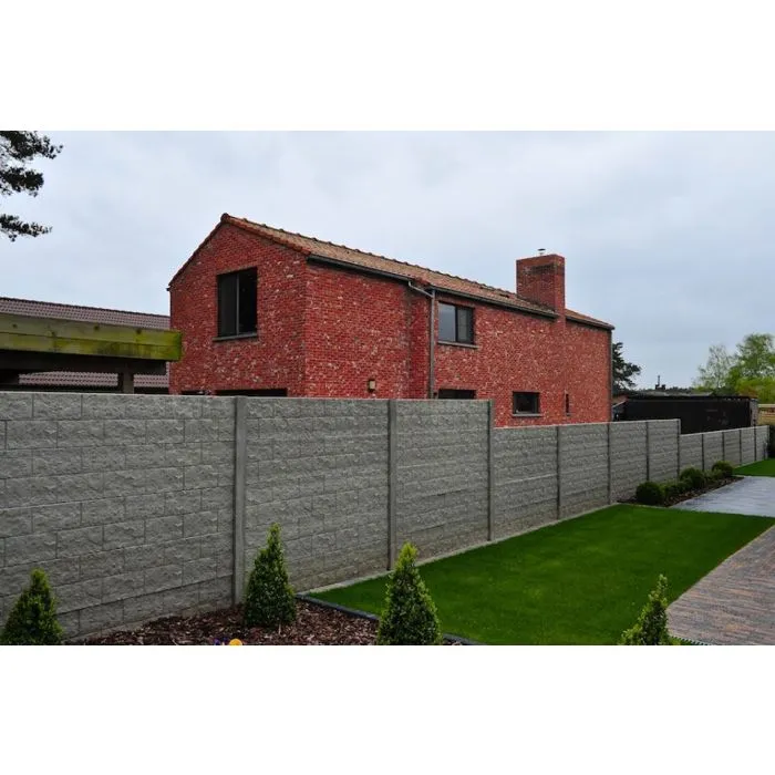 Concrete fence Rockstone 200x231cm double sided