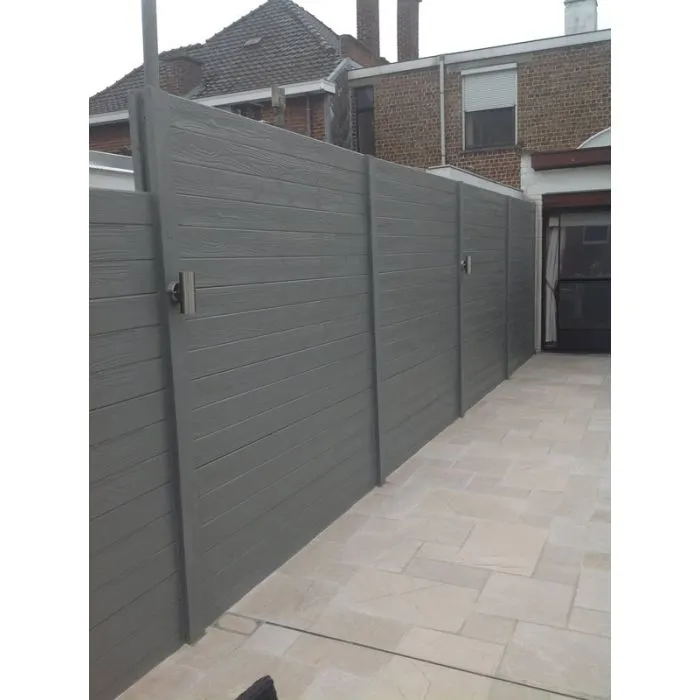 Concrete fence Woodtexture 200x231cm double sided