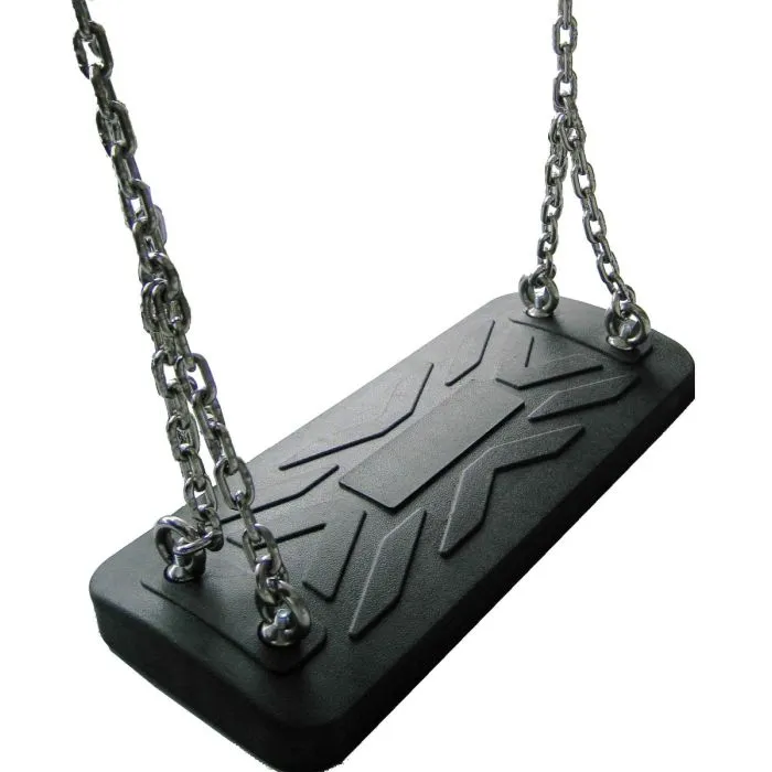 Swing black public playground