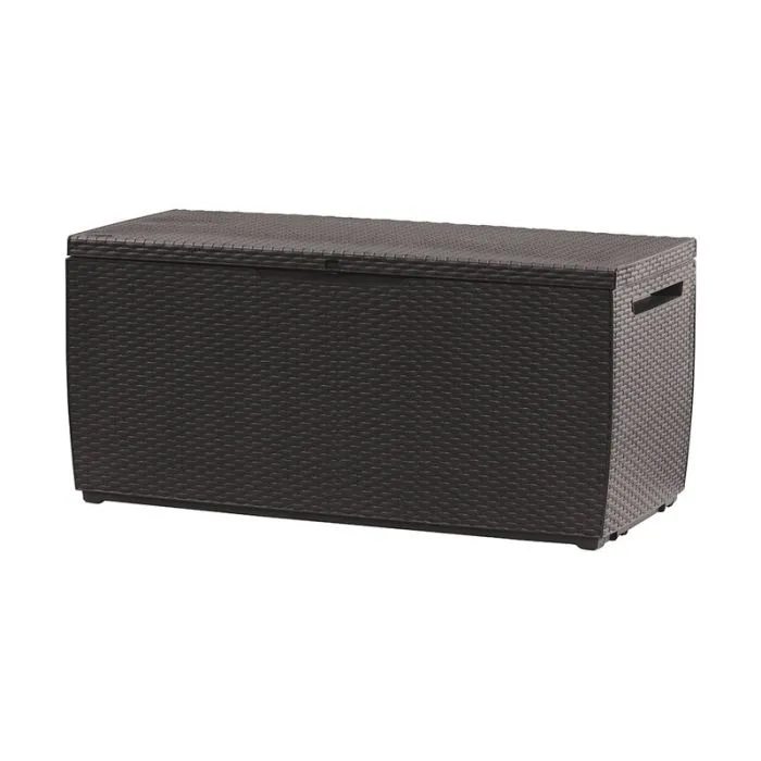 Garden Storage Box black 123x57x53,5cm 