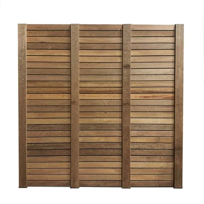 Wooden Fencing slatted fencing hardwood 180x180cm (26pl)
