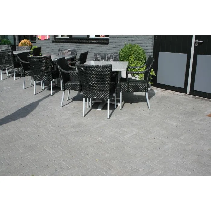 Brick pavers black 20x5x6cm (m2)