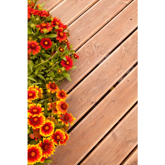 Decking board Douglas 400cm (24x138mm) impregnated colorless