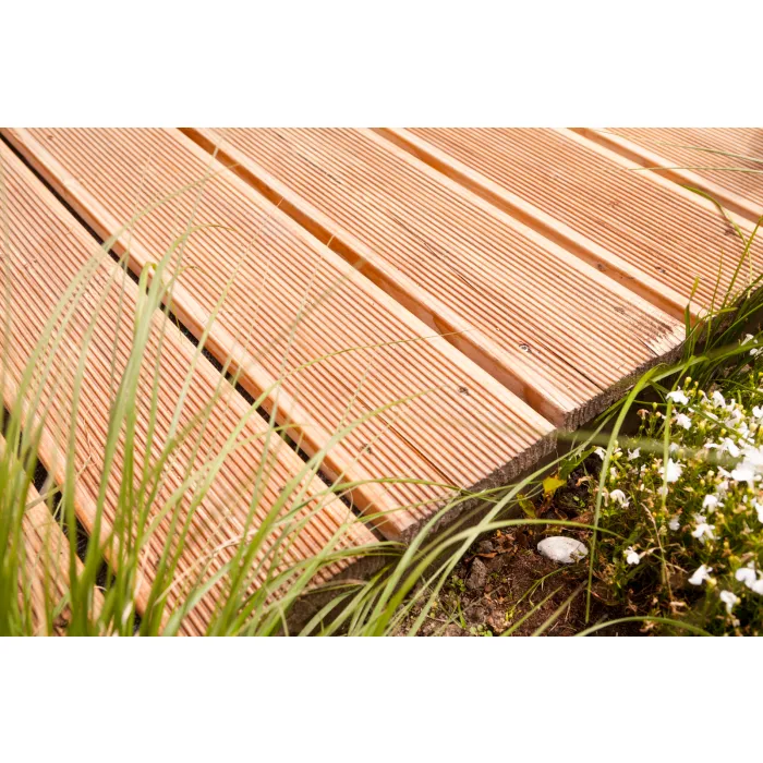 Decking board Douglas 300cm (24x138mm) impregnated colorless