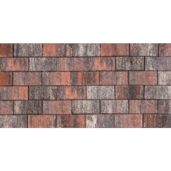Brick pavers redblack 21x10,5x7cm (m2)