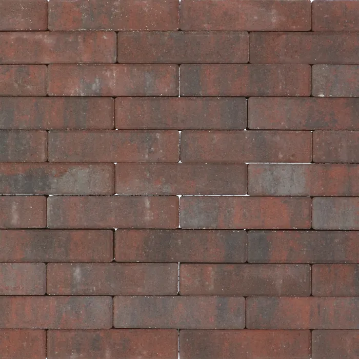 Brick pavers redblack 21x10,5x7cm (m2)