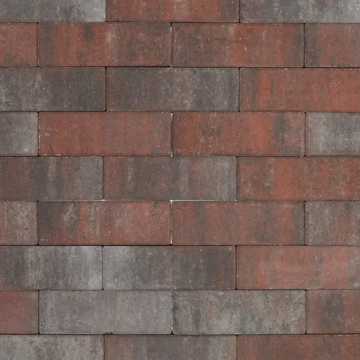 Brick pavers redblack 21x10,5x7cm (m2)