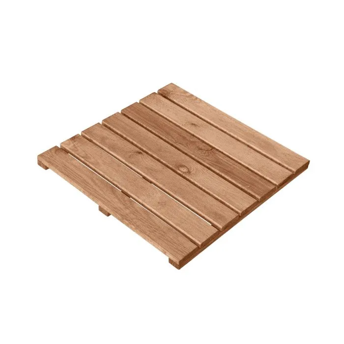 Decking tile Deck pine wood 50x50cm