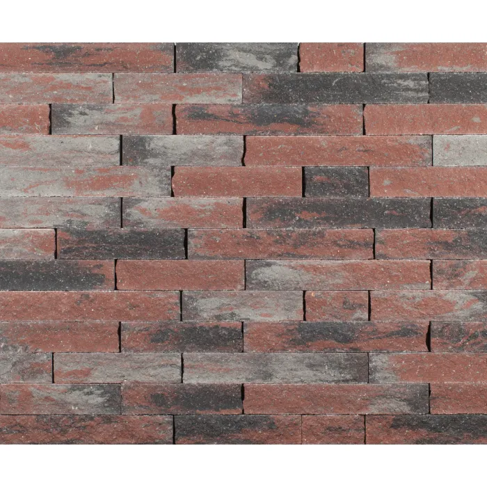 Brick pavers redblack 21x10,5x7cm (m2)