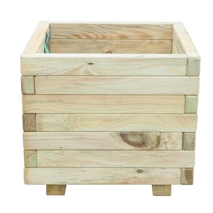 Square wooden planters 50x50x35cm