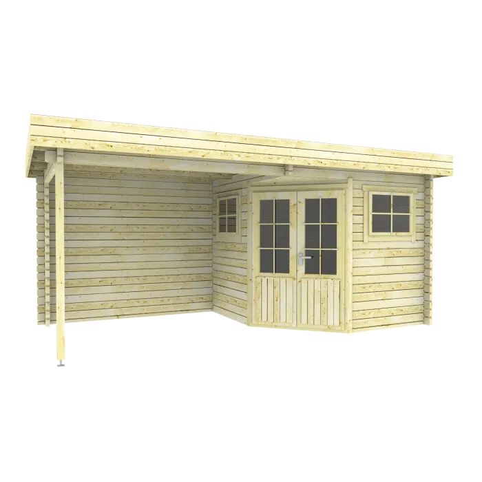 Garden shed Windsor flat roof 500x250cm