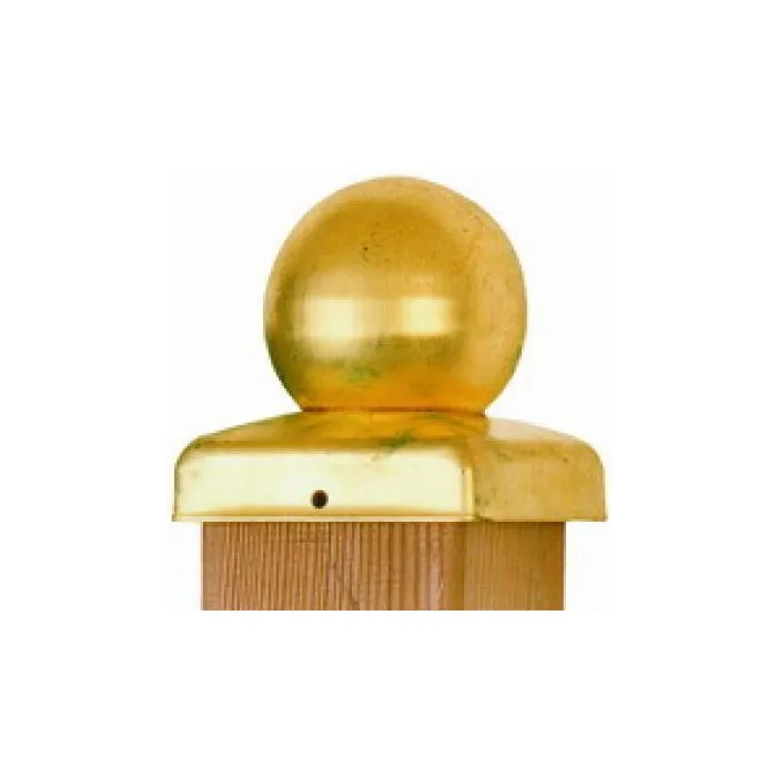 Post caps ball brass 71x71mm