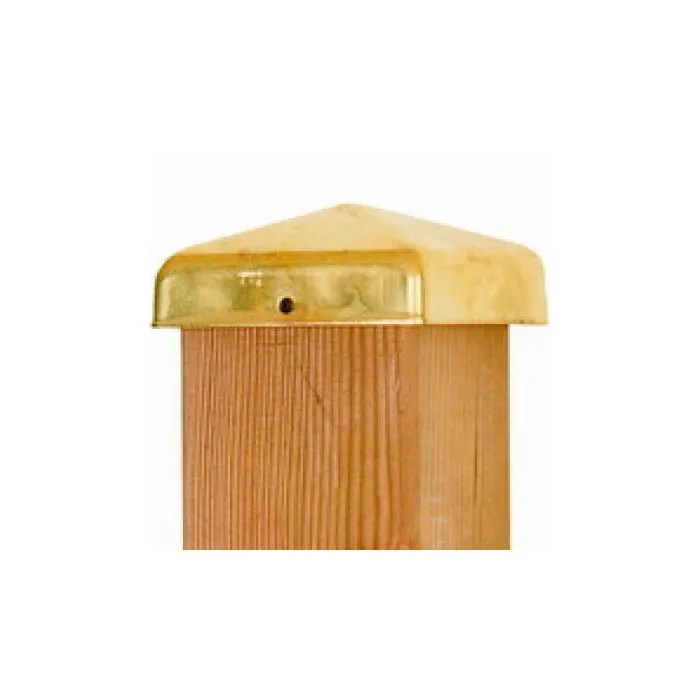 Post caps brass 91x91mm