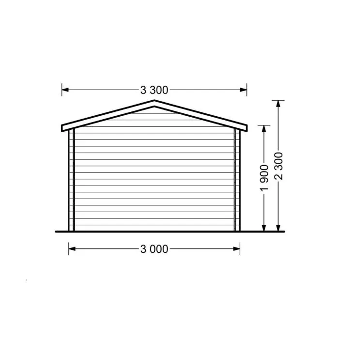 Garden shed Mini with floor 3x2m