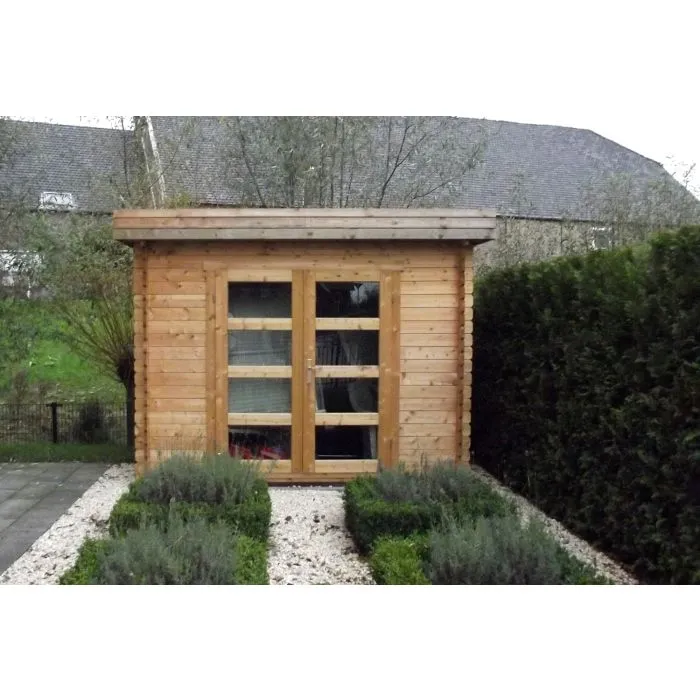 Garden shed flat roof Modern 300x250cm / 28mm