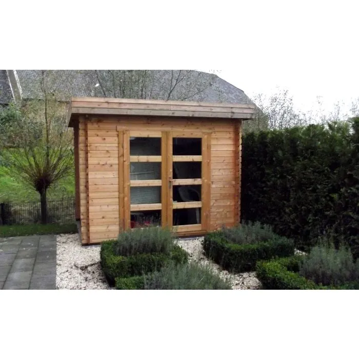 Garden shed flat roof Modern 300x250cm / 28mm
