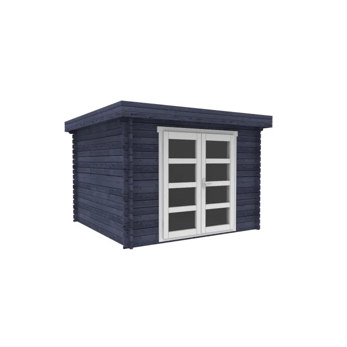 Garden shed Modern flat roof 300x300cm / 28mm