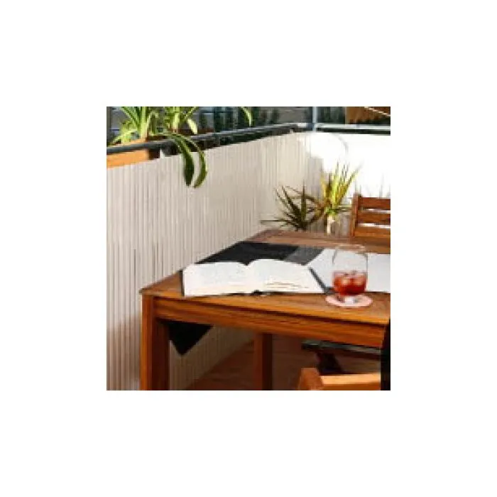 Bamboo cane fencing PVC white 1x5m