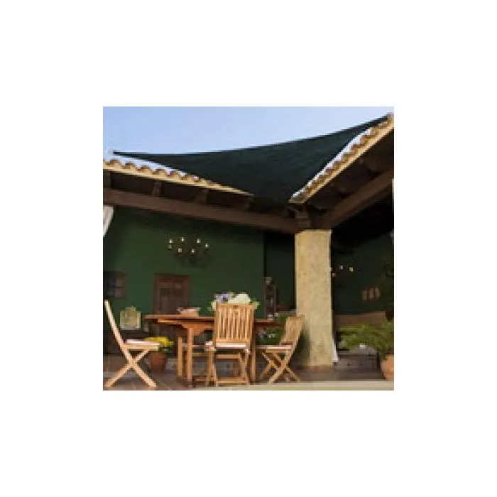 Shade sail shade netting incl.fixation, dark green