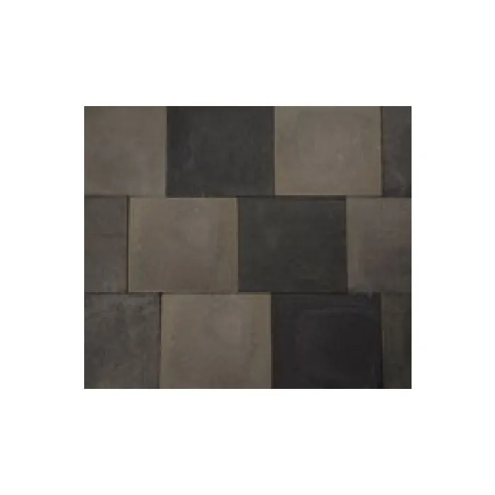 Fixed pavement, grey/black.