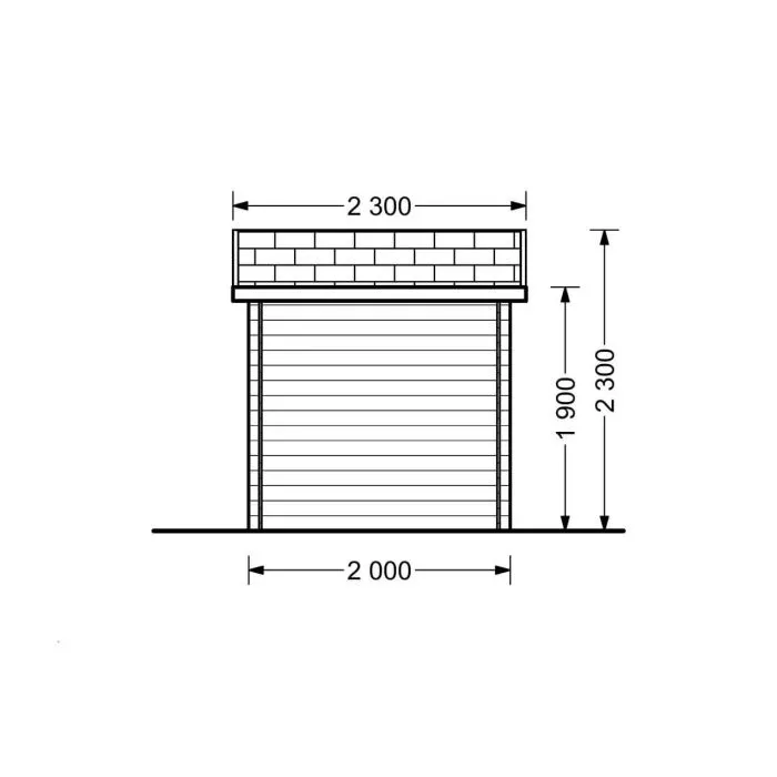 Garden shed Mini with floor 3x2m