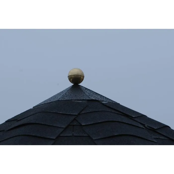 Garden shed roof cap hexagonal
