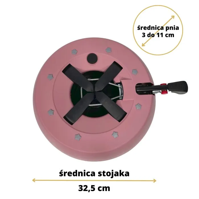 Christmas tree stand pink ø32cm