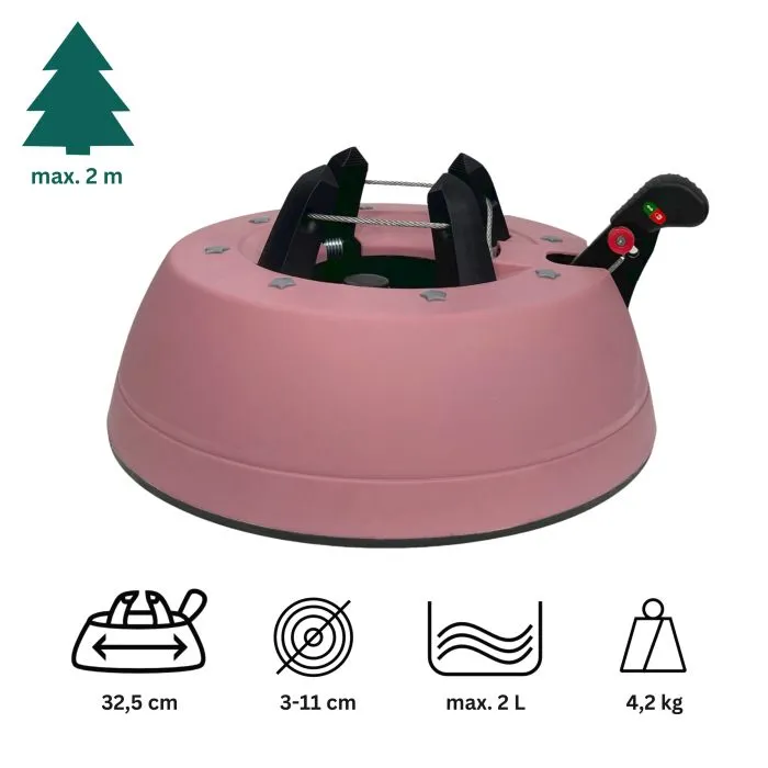 Christmas tree stand pink ø32cm