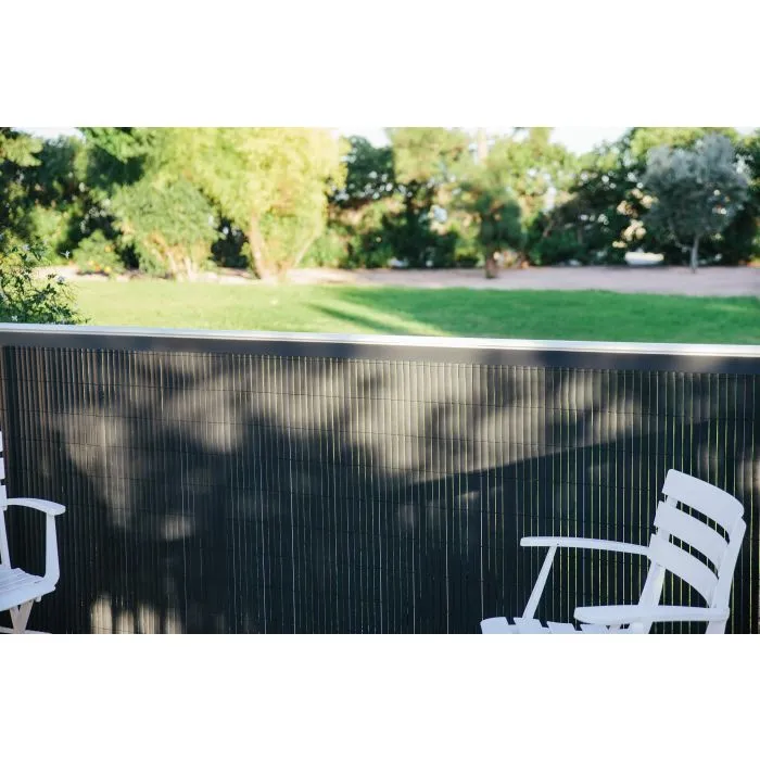 Bamboo cane fencing PVC anthracite 150x300cm