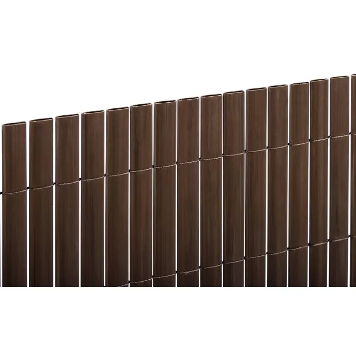 Bamboo cane fencing PVC brown 150x300cm