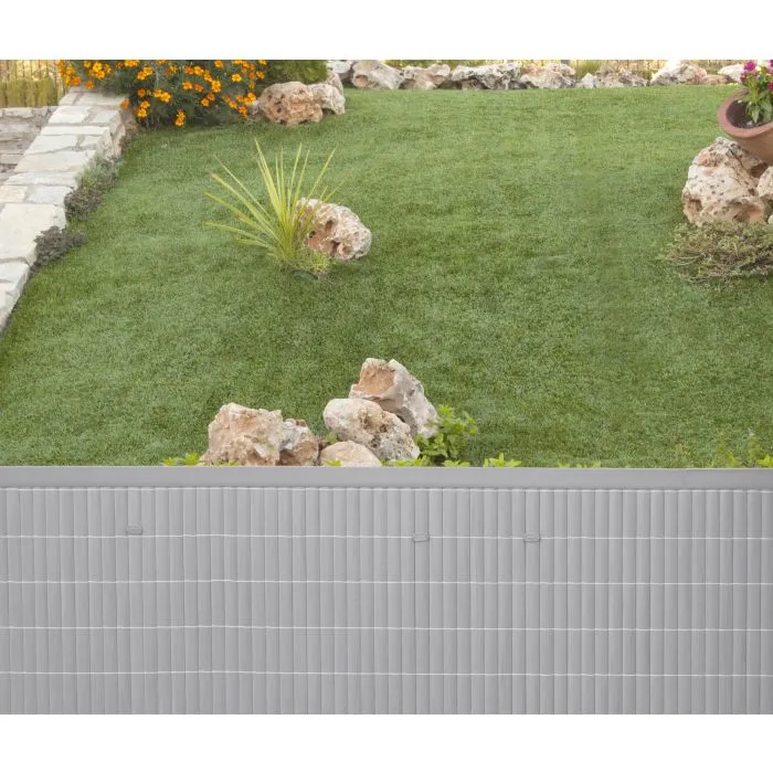 Bamboo cane fencing PVC grey 1x3m