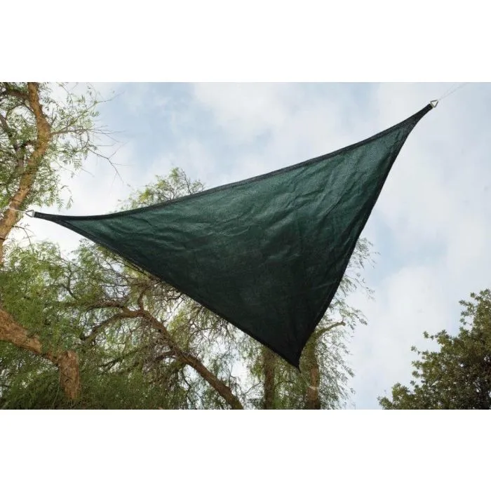 Shade sail shade netting incl.fixation, dark green