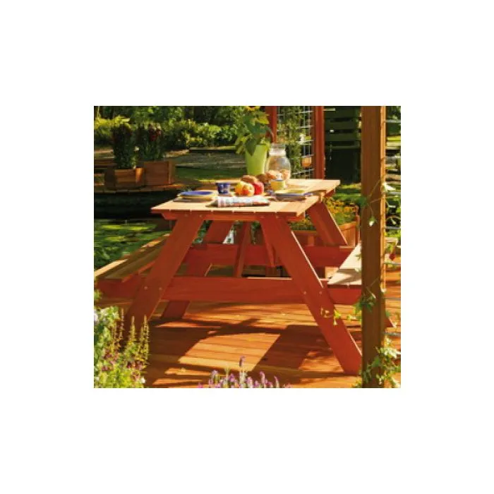 Picnic table tropical 75x155x160cm
