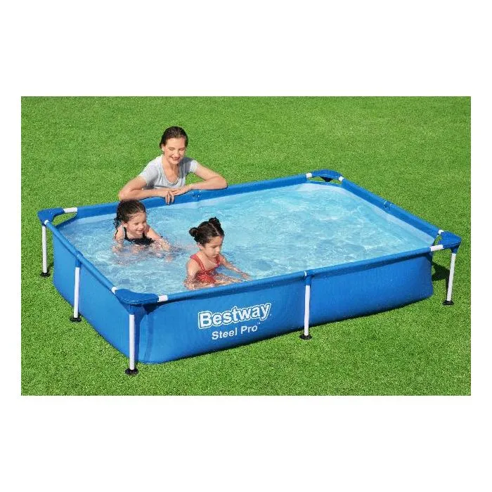 Swimming pool steel frame 221x150x43cm 