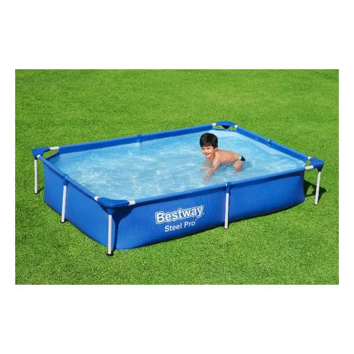 Swimming pool steel frame 221x150x43cm 