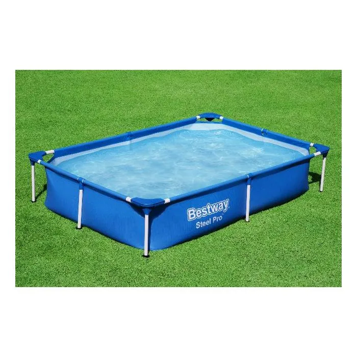 Swimming pool steel frame 221x150x43cm 