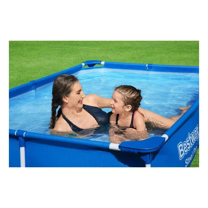 Swimming pool steel frame 221x150x43cm 
